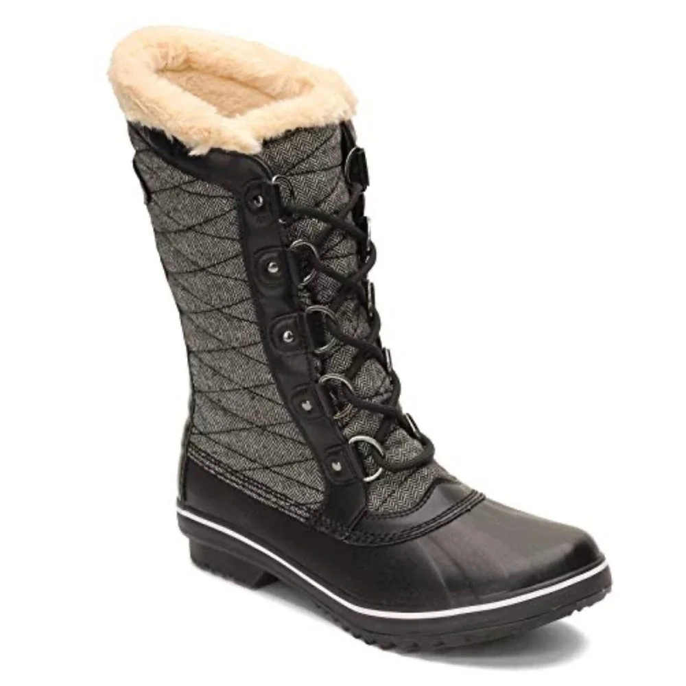 JBU‎ by Jambu Chilly Water Resistant Black Herringbone Winter Snow Boots